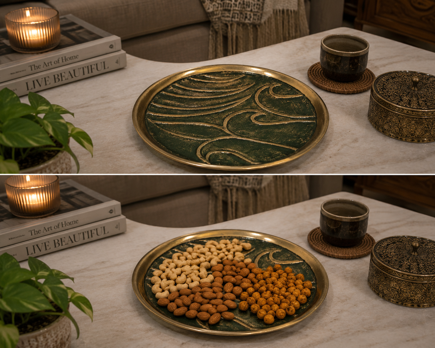 Beautiful Green platter - Image 2
