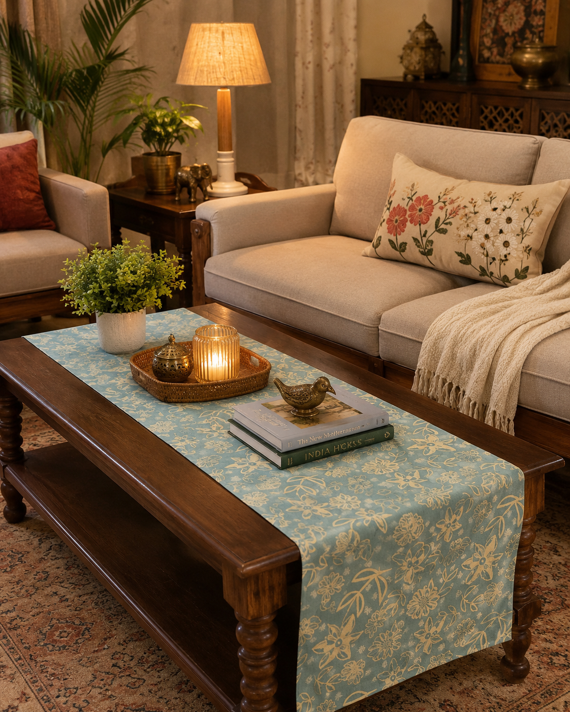 printed table runner